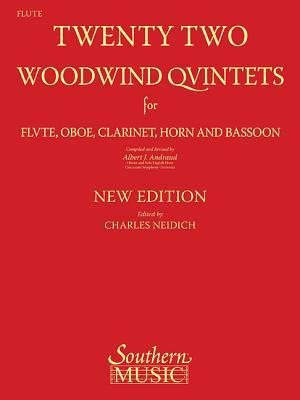 [d3f47] %Read^ 22 Woodwind Quintets - New Edition: Flute Part - Albert Andraud #e.P.u.b#