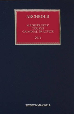 [94aeb] !Full% #Download^ Archbold Magistrates' Courts Criminal Practice 2011 - Barbara Barnes #ePub*