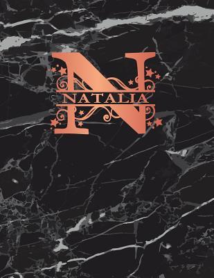 [73be2] @Full* !Download# Natalia: Personalized Journal Notebook for Women or Girls. Monogram Initial N with Name. Black Marble & Rose Gold Cover. 8.5 X 11 110 Pages Lined Journal Paper -  ~P.D.F^