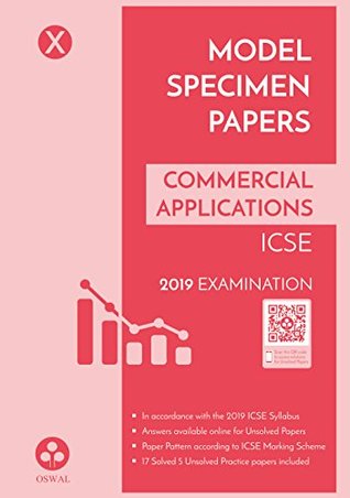 [7a286] %Download@ Model Specimen Papers for Commercial Applications : ICSE Class 10 for 2019 Examination - Oswal Publishers %P.D.F~