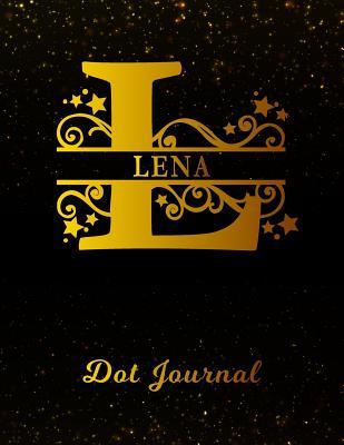[f18a6] ^Full# @Download^ Lena Dot Journal: Letter L Personalized First Name Personal Dotted Bullet Grid Writing Notebook Black Gold Glittery Space Effect Cover Daily Diaries for Journalists & Writers for Note Taking & Drawing -  ~PDF#
