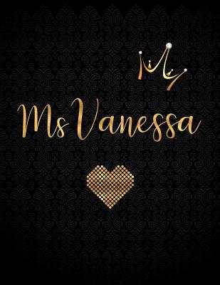 0e0d7] *D.o.w.n.l.o.a.d^ Ms Vanessa: Personalized Black XL Journal with Gold Lettering, Girl Names/Initials 8.5x11, Journal Notebook with 110 Inspirational Quotes, Journals to Write In for Women - Panda Studio *ePub*