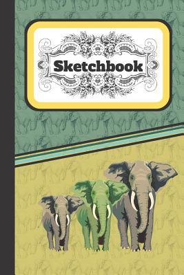 [23b10] ^R.e.a.d! ^O.n.l.i.n.e! Sketchbook: Elephant Green Blue Pattern Art Gift - SKETCHBOOK, 130 pages, 6 x 9 - Shae-Athena Designs @ePub%