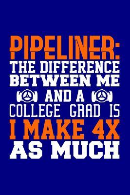 [69a5b] @Full@ ^Download! Pipeliner: The Difference Between Me and a College Grad is I Make 4x as Much: Blank Lined Journal -  %PDF^