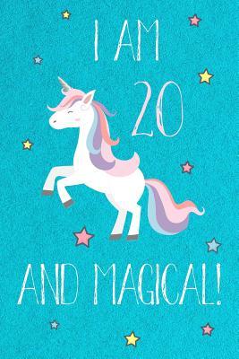 [7b097] @Download~ I Am 20 And Magical: Cute Unicorn 20th Birthday Journal / Notebook / Diary / Gift or Present for Teens Blue Theme (6 x 9 - 110 Blank Lined Pages) -  *e.P.u.b@