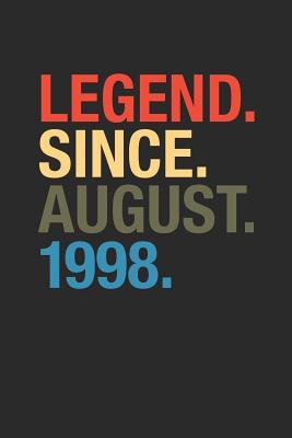 16a82] ~D.o.w.n.l.o.a.d* Legend August 1998: Small Lined Notebook (6 X 9 -120 Pages) for Birthday Gift Idea - Legend Publishing *PDF%