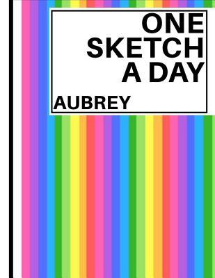 [d35fb] @Download@ Aubrey: Personalized rainbow sketchbook with name: 365 blank black bordered pages: Sketch a day challenge - One Sketch A Day %PDF~