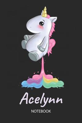 [6df87] @Read* %Online~ Acelynn - Notebook: Blank Ruled Personalized & Customized Name Rainbow Farting Unicorn School Notebook Journal for Girls & Women. Funny Unicorn Desk Accessories for Kindergarten, Primary, Back To School Supplies, Birthday & Christmas Gift for Women. -  ^PDF*
