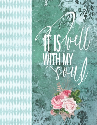 49687] *D.o.w.n.l.o.a.d@ It Is Well With My Soul: Vintage Midnight Purple Floral Notebook, Bible Christian Composition Book Journal, 8.5 x 11 Large - Faith & Blessings Journals #ePub#